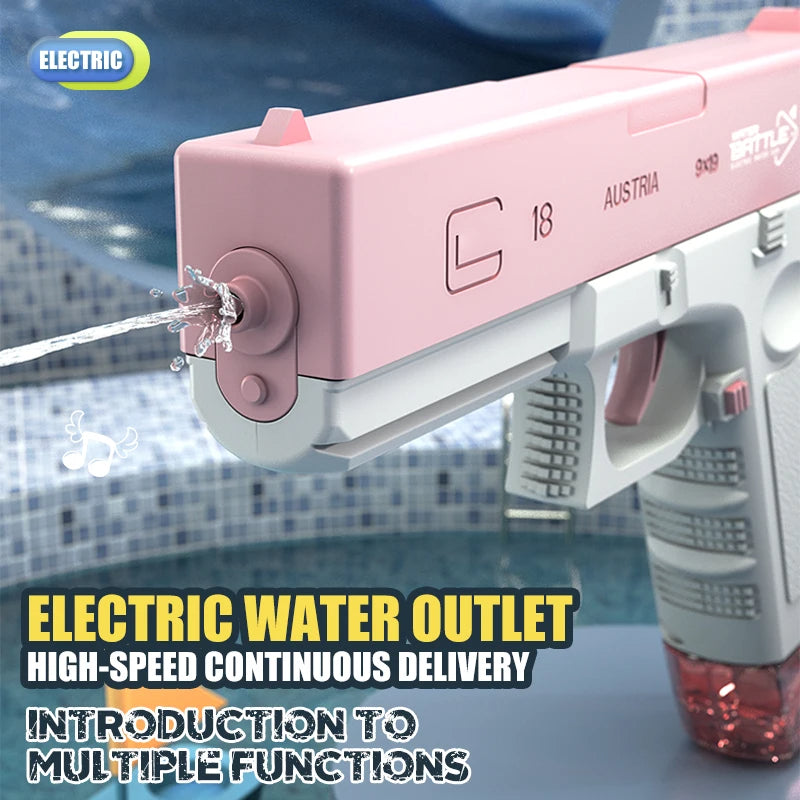 Glock d’Eau مسدس ماء قوي للصيف – للأطفال و الكبار