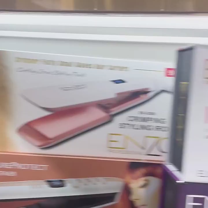 ENZO – Brosse Lissante Chauffante Pro en Céramique Professionnelle ✨ فرشاة إنزو بروفيشنال لتنعيم وحماية الشعر